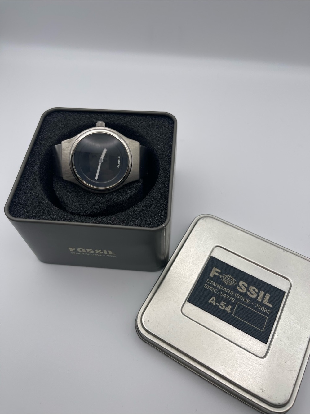 Vintage Fossil Big Tic watch stainless steel